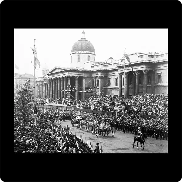 Queen Victoria's Diamond Jubilee procession, Trafalgar