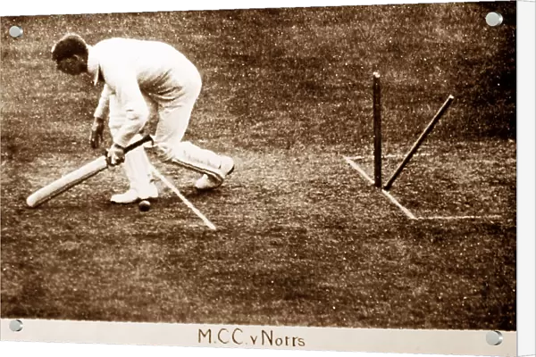 Mead bowled by Mass, MCC v Notts