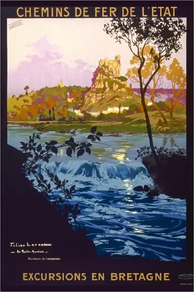 Poster advertising excursions to Brittany