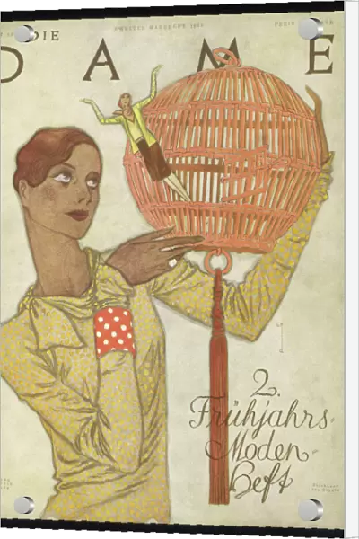 Woman Bird Cage 1929