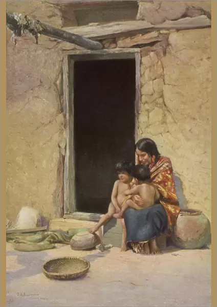 Hopi Mother and Children