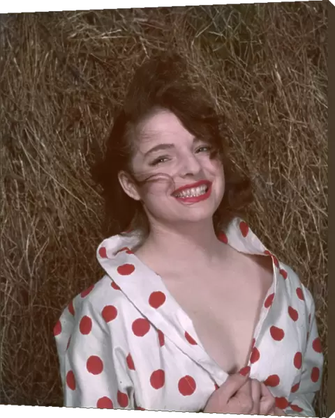 Touseled Pin-Up in Hay