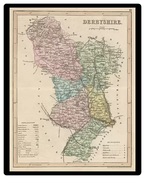 Map  /  Derbyshire C1857