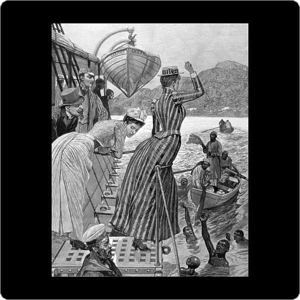 On board a passenger ship, Aden, 1891