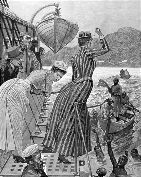 On board a passenger ship, Aden, 1891