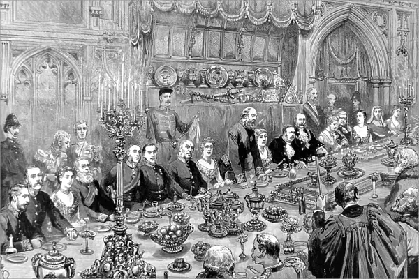 The Lord Mayors Banquet at the Guildhall, November 9th 1887