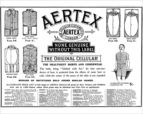 Aertex advertisement, 1906