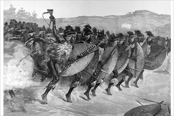 The Zulu Wars. Zulu method of advancing to the attack