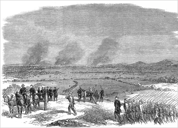 Confederate Army Divisions marching through Virginia; Americ