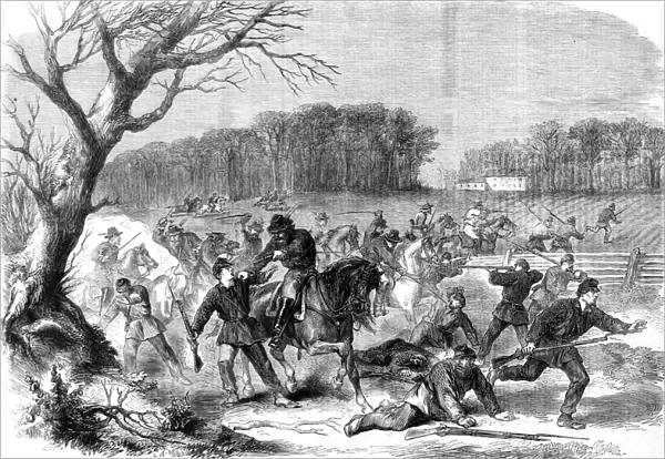The Civil War in America, advanced post of General Blenker s