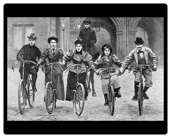 Royal Cyclists at Coburg, 1896