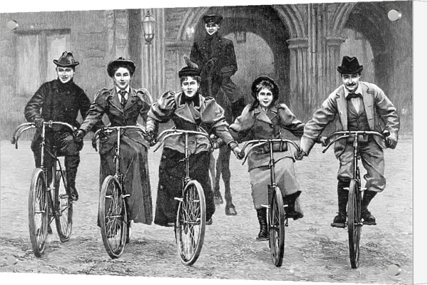 Royal Cyclists at Coburg, 1896