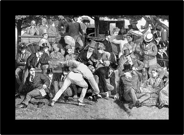 Spectators at the Eton vs. Harrow Cricket Match, 1872