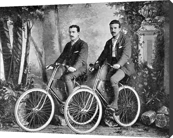 Thomas G. Allen and William L. Sachtleben on their Bicycles