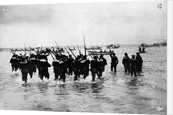 German navy on landing manouevres