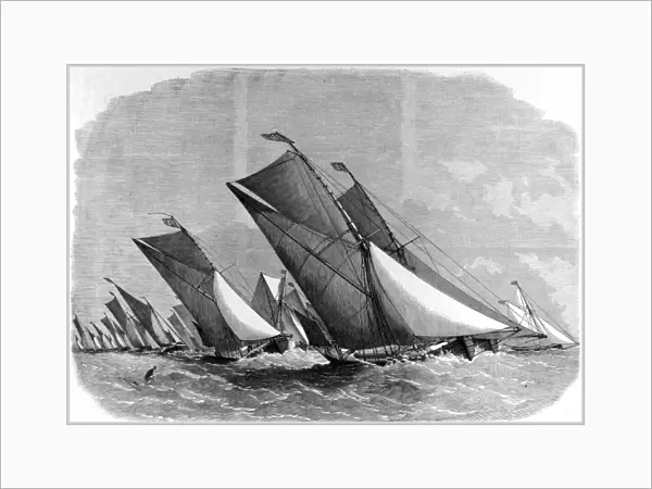 Sailing Barge Match on the Thames, July 1864