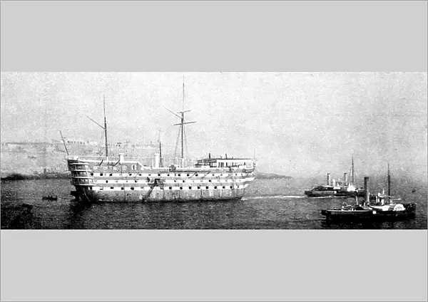 HMS Hibernia at Malta, 1902