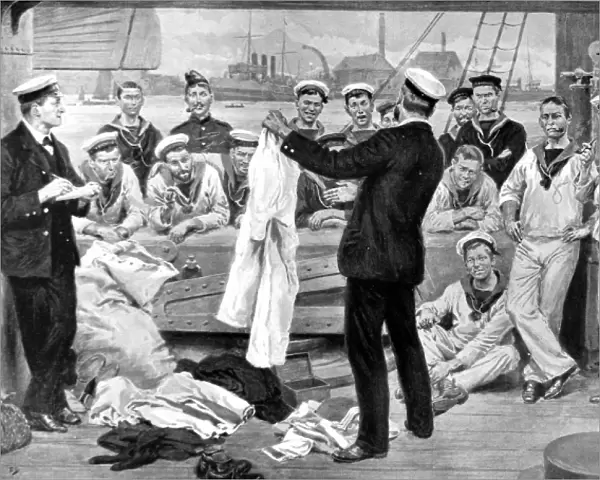 The Sale of a Deserters Belongings on board a British Warsh
