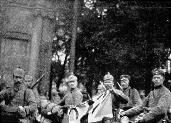 German soldiers with the Union Jack