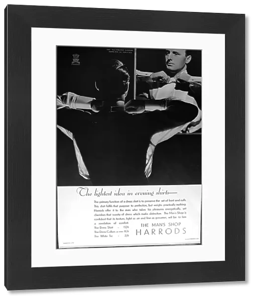 Advertisement for Harrods Department Store, 1936