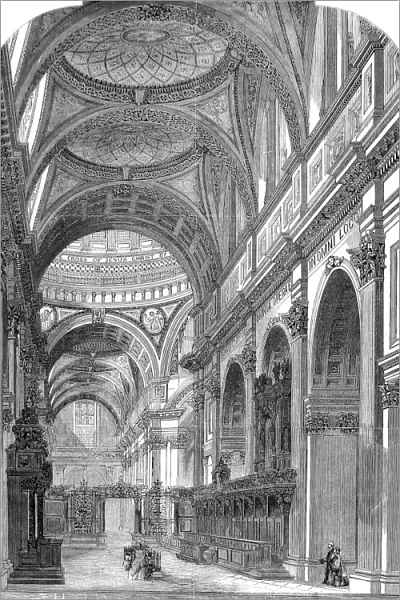 East Transept of St. Pauls Cathedral, London, 1860