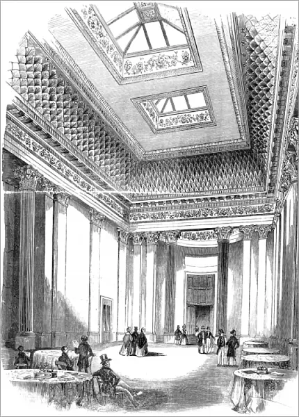 Interior of the Hall of Commerce, London, 1842