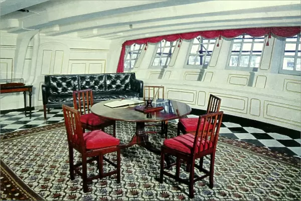 Admiral Nelsons day cabin in the H. M. S. Victory