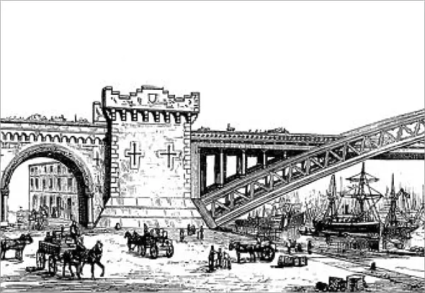 Proposed Bridge near the Tower of London, 1878