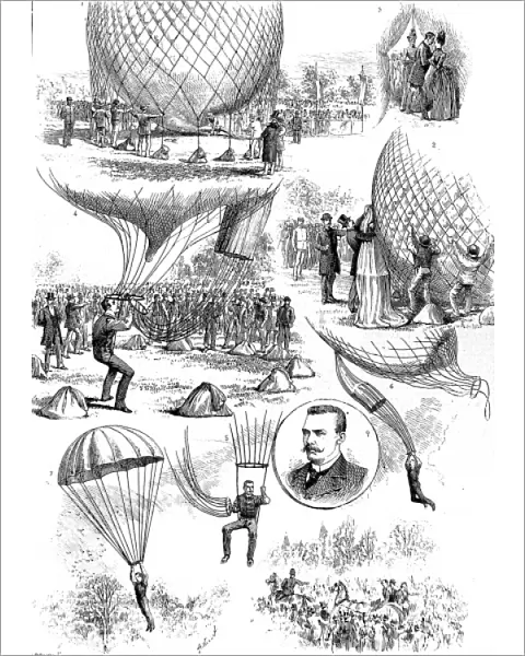 Professor Baldwin Ballooning and Parachuting, 1888