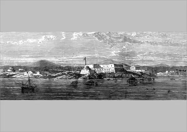Port of Christianborg near Accra, 1873