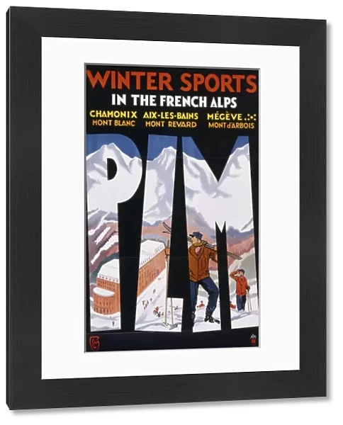 Winter sports in French Alps