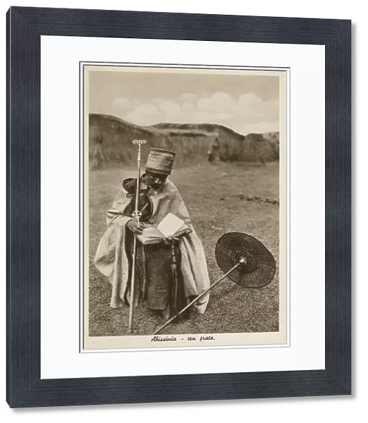 Othodox Christian Priest in Ethiopia, possibly in Axum