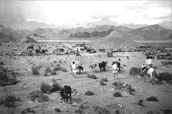 Mountain scene in Kashgar, western China