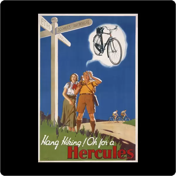 Poster advertising Hercules bicycles