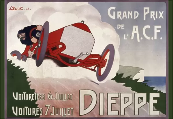 French Grand Prix Poster - Dieppe