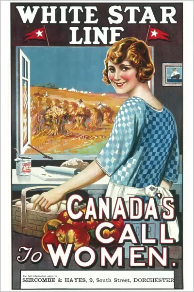 Canadian Call to Women White Star Line poster