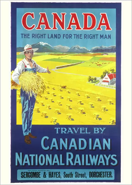 Canada, the right land for the right man Poster
