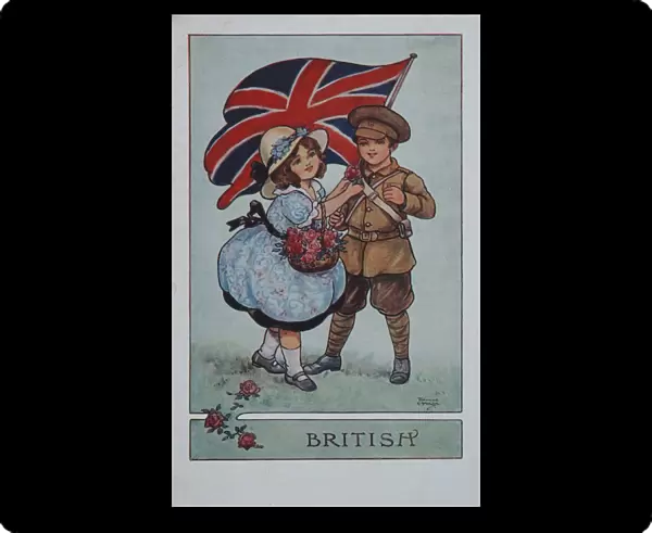 British soldier postcard