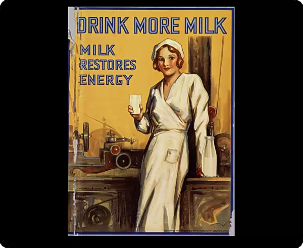Drink More Milk poster