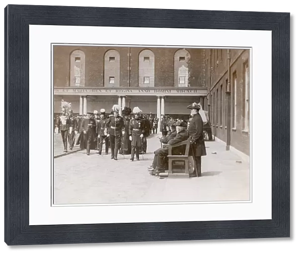 George V visiting Chelsea Pensioners