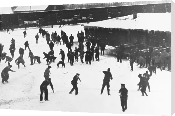 Snowball fight 1916