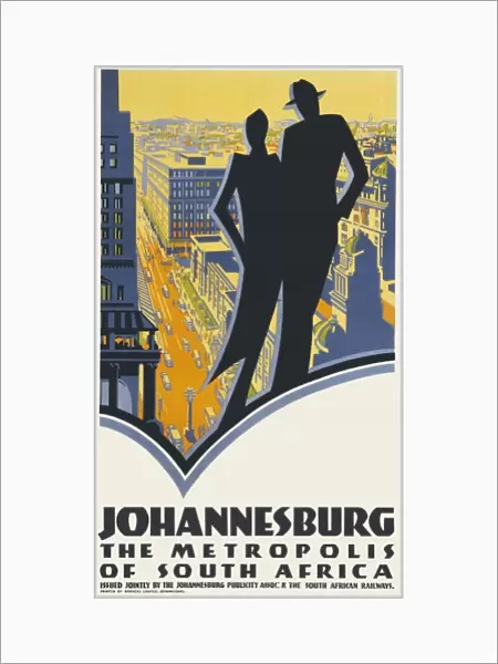 Poster advertising Johannesburg, South Africa