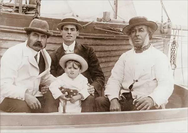 Captain Collins of Brighton, with his family