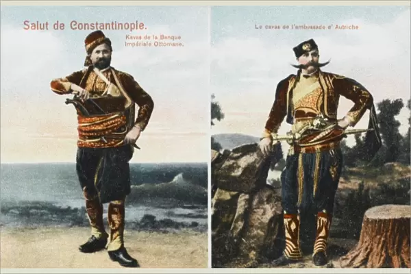 Guards of the Ottoman Bank and the Ambassador of Austria