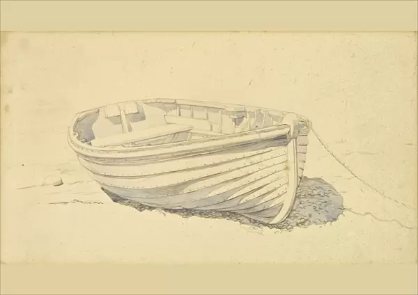 A clinker rowing boat