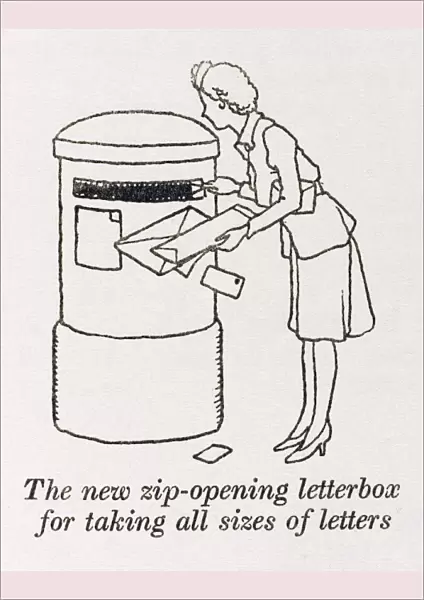 Zip opening letterbox  /  W H Robinson