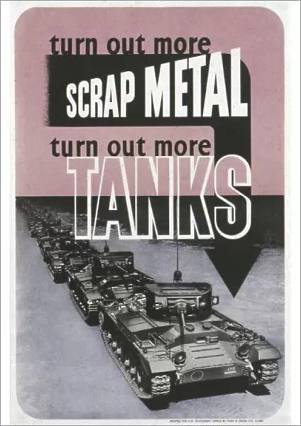 Turn out more Scrap Metal - Turn out More Tanks poster