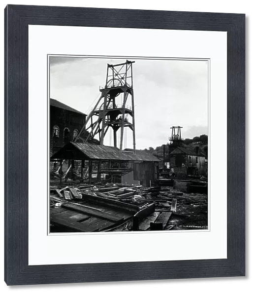Derelict Tirpentwys Colliery, Pontypool, South Wales