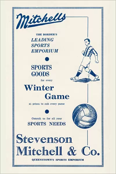 Sporting goods advertisement