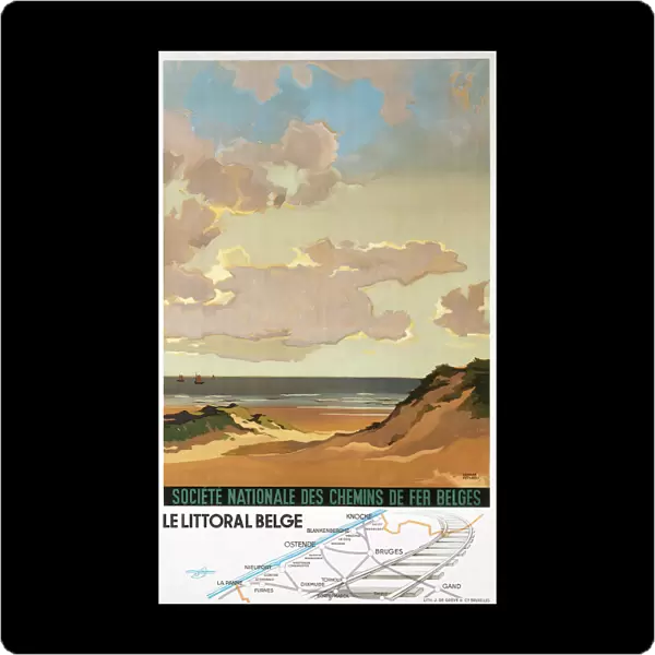 Railway Poster - Coastal Belgium